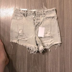 BNWT super high waist shorts destroyed